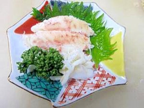 北海道の毛ガニ三昧 1)先付け「カニ酢」